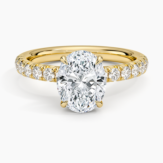Luxe Amelie Diamond Ring (3/8 ct. tw.) - Oval Center Stone