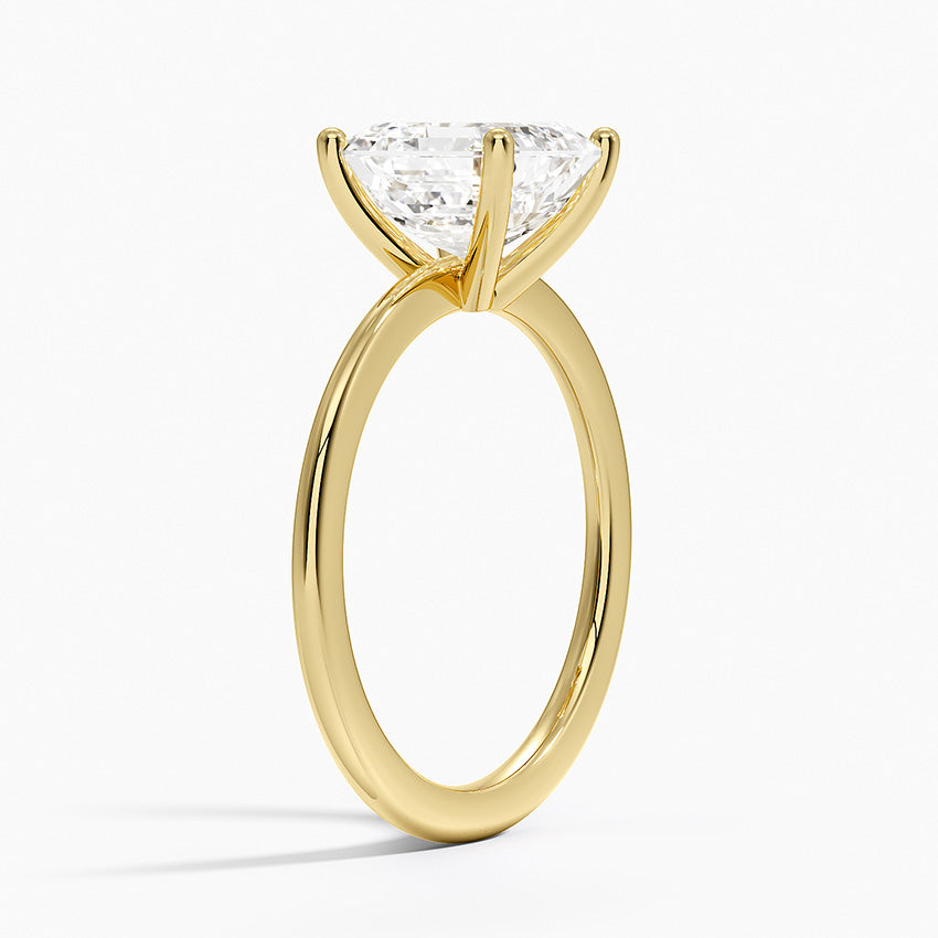 Aimee Solitaire Ring - Asscher Cut Center Stone