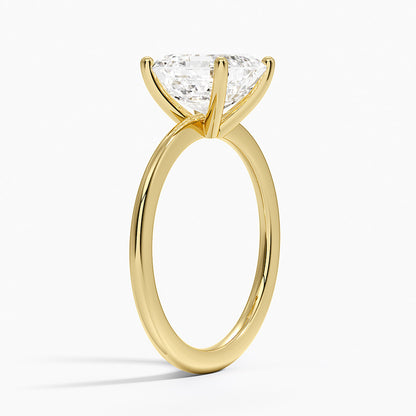 Aimee Solitaire Ring - Asscher Cut Center Stone
