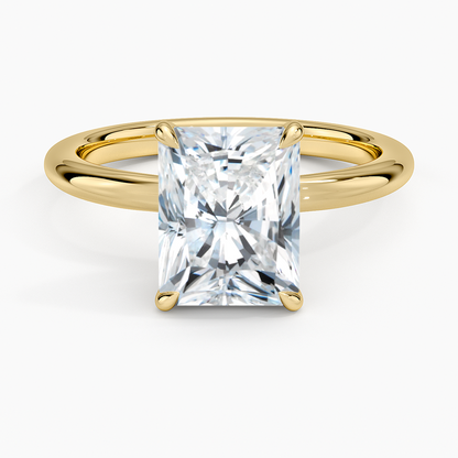 Manon Solitaire Ring - Radiant Cut Center Stone