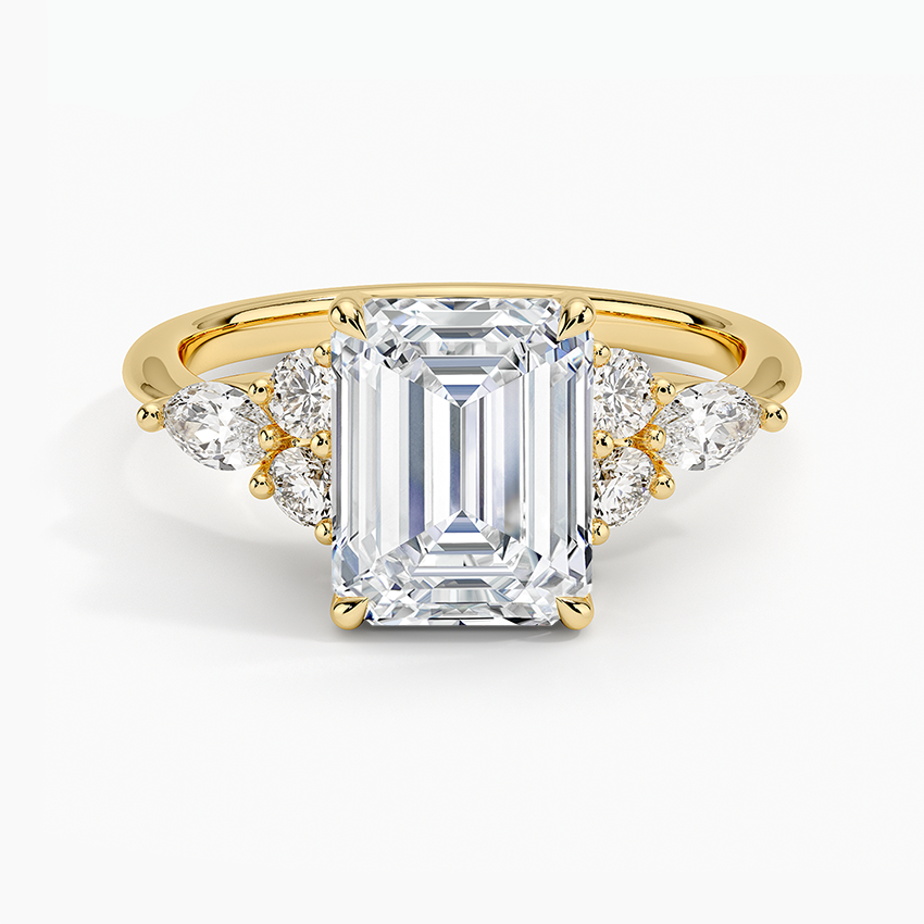 Luxe Nadia Diamond Ring - Emerald Cut Center Stone