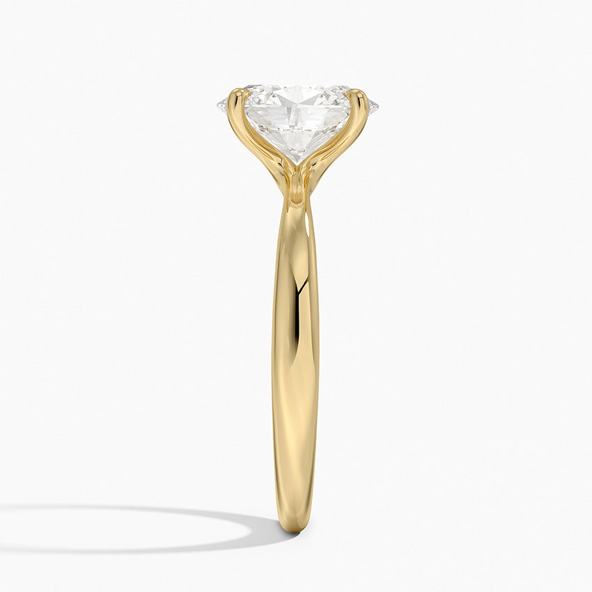 Freesia 2.7mm Solitaire Ring - Oval Center Stone
