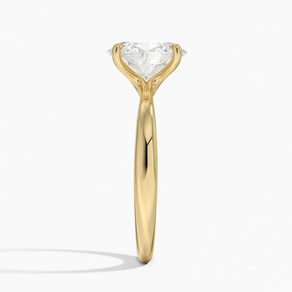 Freesia 2.7mm Solitaire Ring - Oval Center Stone