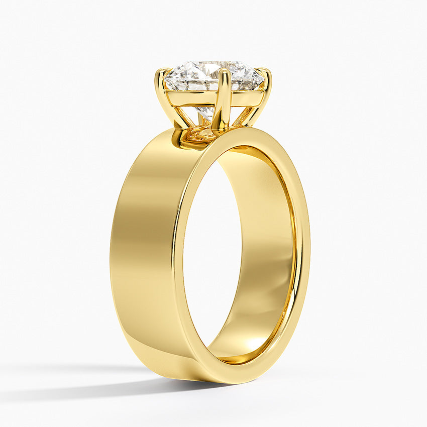 Peyton 6mm Solitaire Ring - Round Center Stone