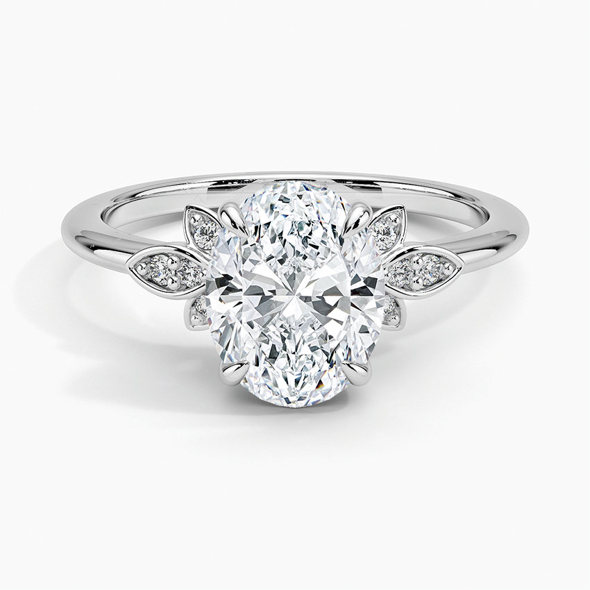 Fiore Diamond Ring - Oval Center Stone