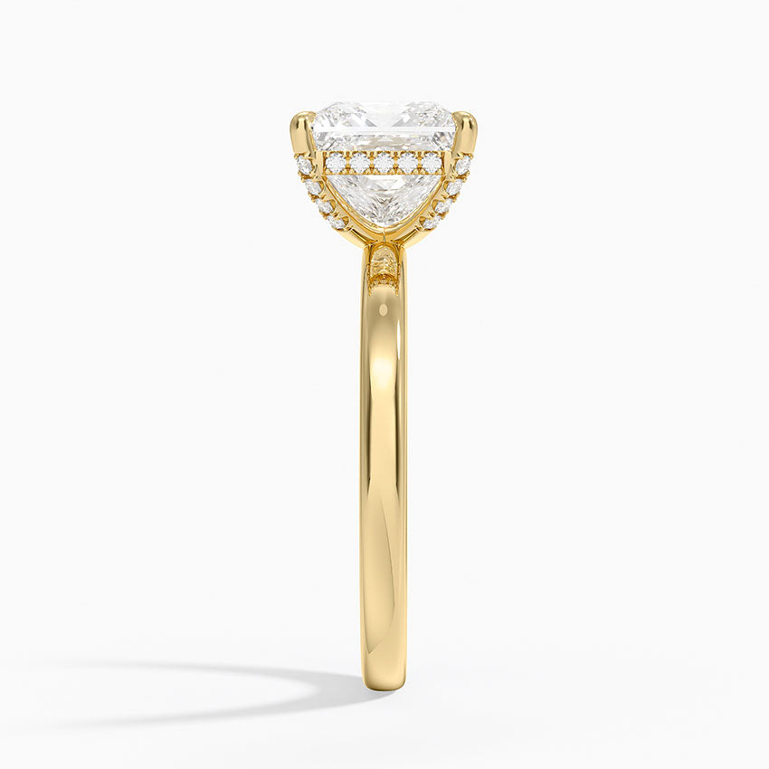 Lumiere 2mm Diamond Ring (1/8 ct. tw.) - Princess Cut Center Stone