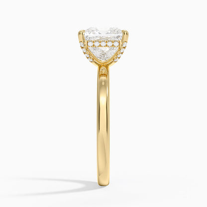 Lumiere 2mm Diamond Ring (1/8 ct. tw.) - Princess Cut Center Stone