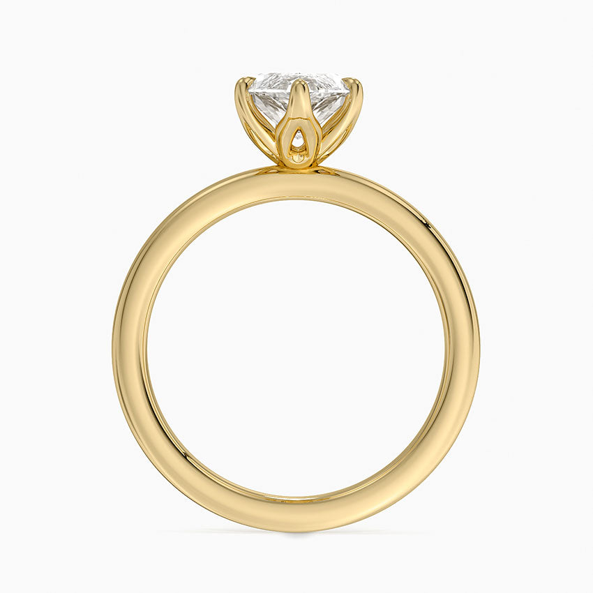 2mm Petite Elodie Perfect Fit Solitaire Ring - Marquise Cut Center Stone