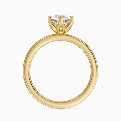 2mm Petite Elodie Perfect Fit Solitaire Ring - Marquise Cut Center Stone