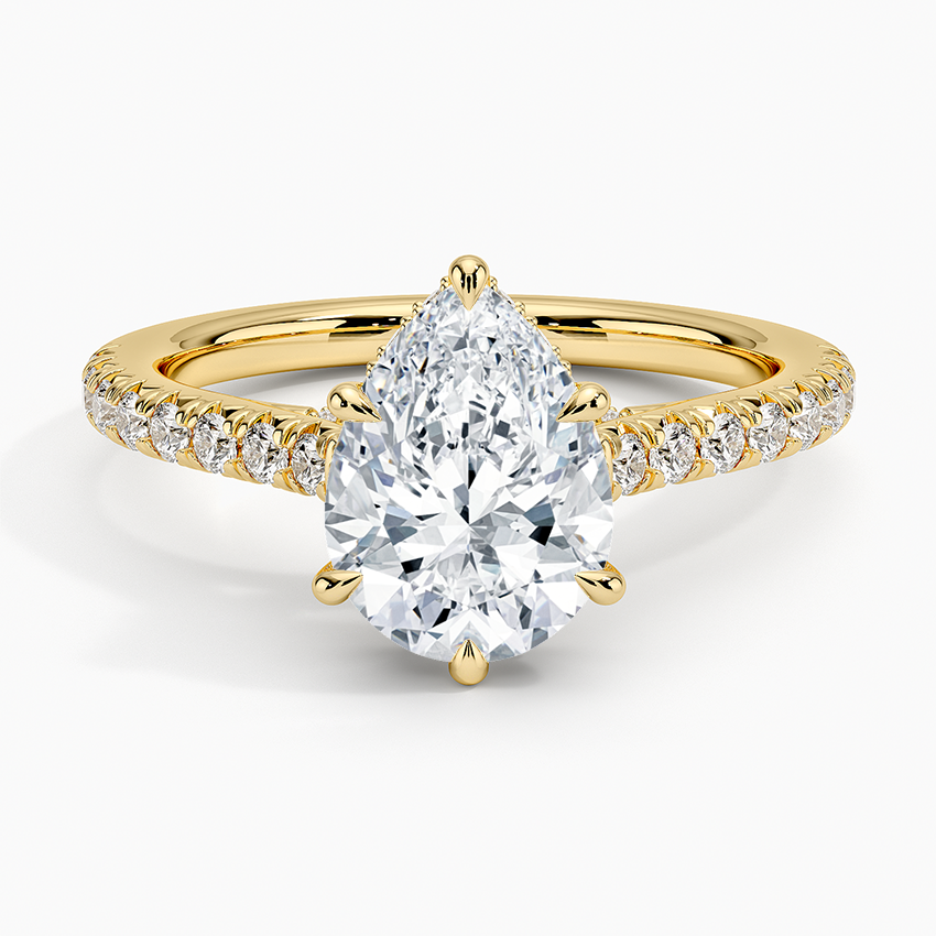 Chantal Diamond Ring - Pear Center Stone