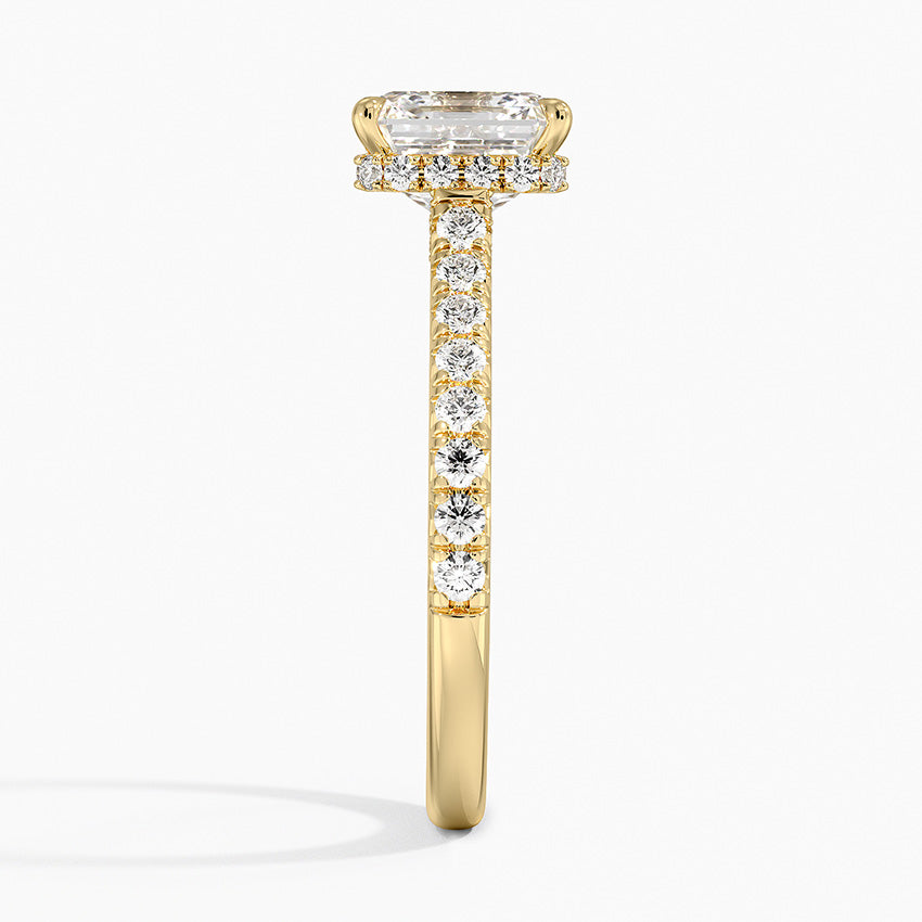 Chantal Diamond Ring - Asscher Cut Center Stone