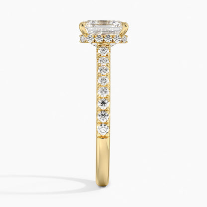 Chantal Diamond Ring - Asscher Cut Center Stone