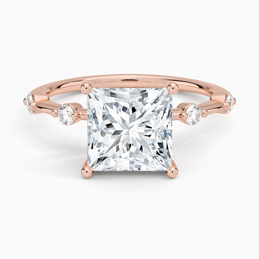 Aimee 1.4mm Diamond Ring - Princess Cut Center Stone