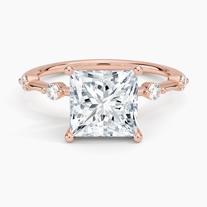 Aimee 1.4mm Diamond Ring - Princess Cut Center Stone