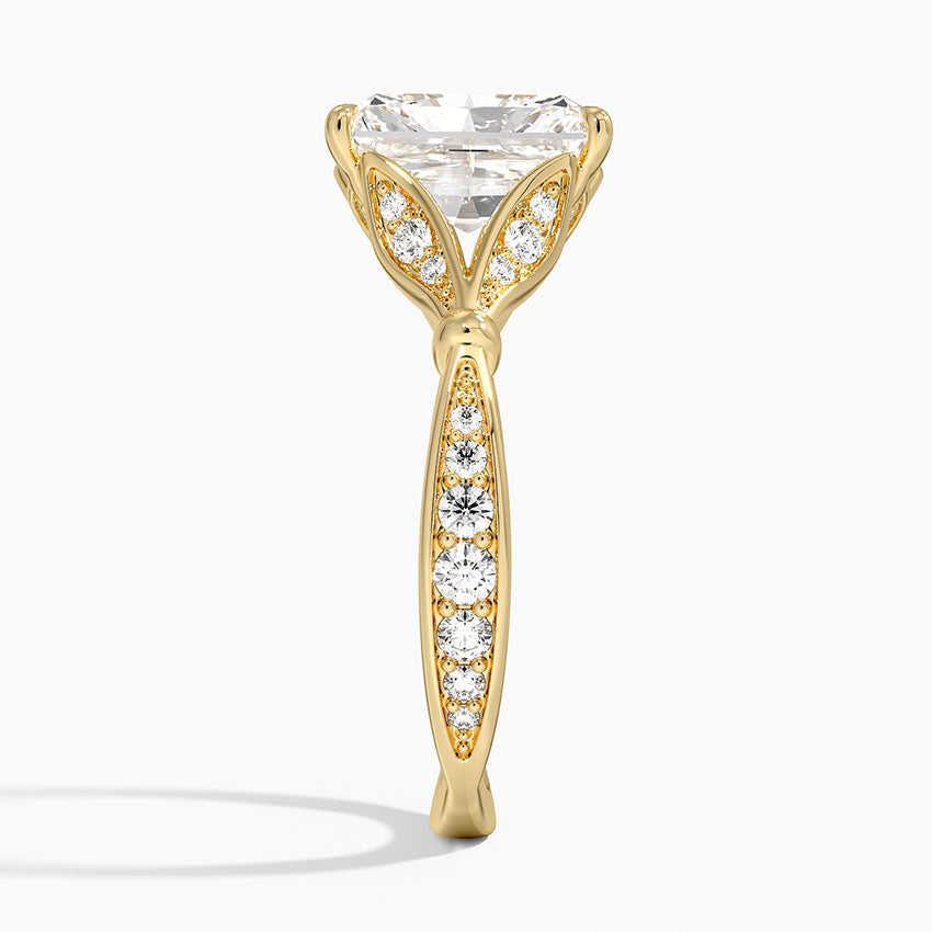 Zinnia Diamond Ring (1/3 ct. tw.) - Radiant Cut Center Stone