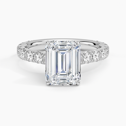 Anthology Three-Quarter Coverage Diamond Ring (7/8 ct. tw.) - Emerald Cut Center Stone