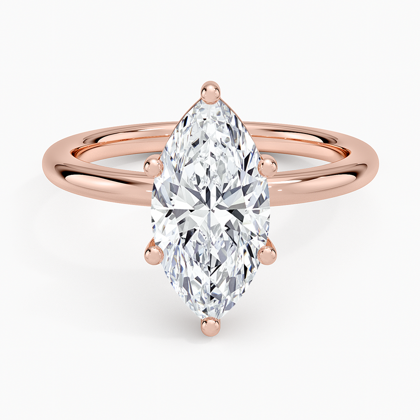 Sydney Perfect Fit 2mm Solitaire Ring - Marquise Center Stone