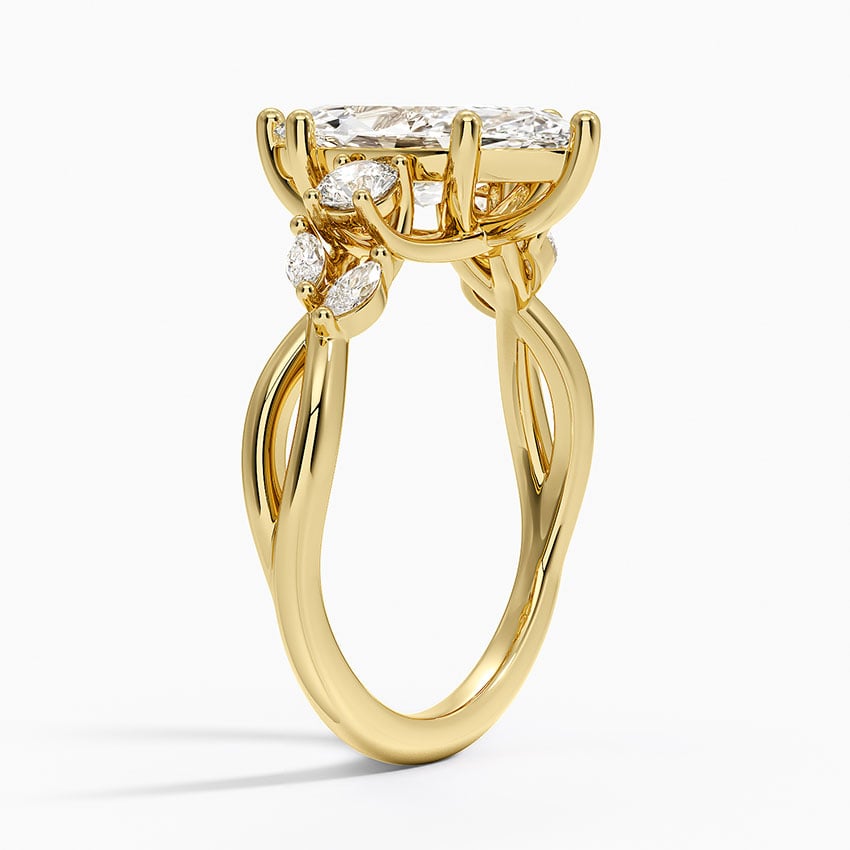 Willow Three Stone Diamond Ring (1/3 ct. tw.) - Marquise Center Stone