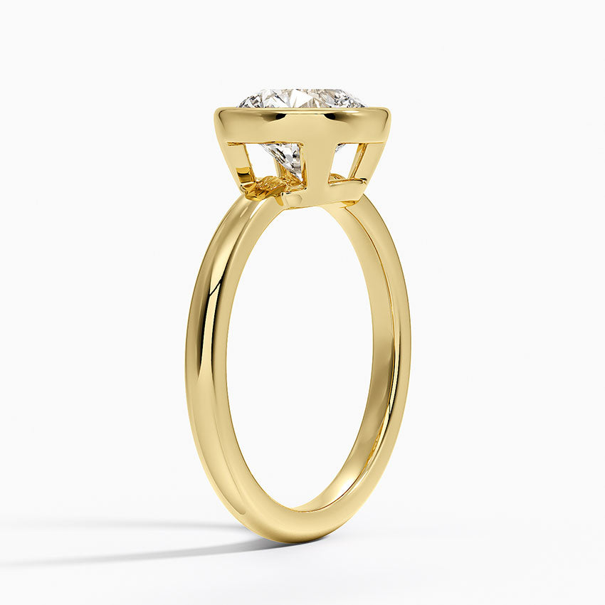 Julietta Bezel Solitaire Ring - Round Center Stone