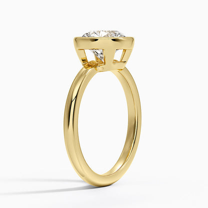 Julietta Bezel Solitaire Ring - Round Center Stone