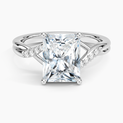 Chamise Diamond Ring (1/15 ct. tw.) - Radiant Cut Center Stone