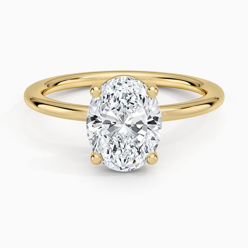 Gwen Perfect Fit Solitaire Ring - Oval Cut Center Stone