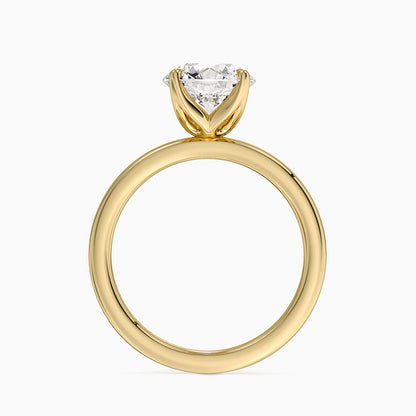 2mm Petite Elodie Perfect Fit Solitaire Ring - Round Cut Center Stone