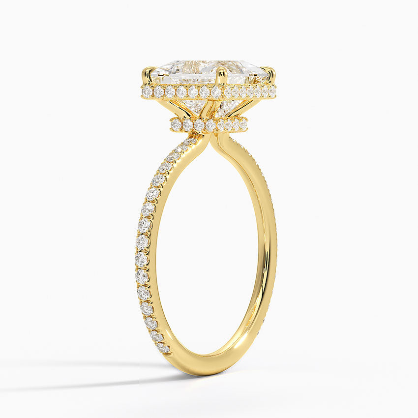 Gala Diamond Ring - Princess Cut Center Stone