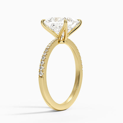 Elena Diamond Ring - Princess Cut Center Stone