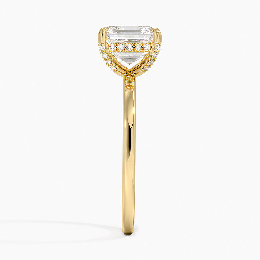 Lumiere 1.5mm Diamond Ring - Asscher Cut Center Stone
