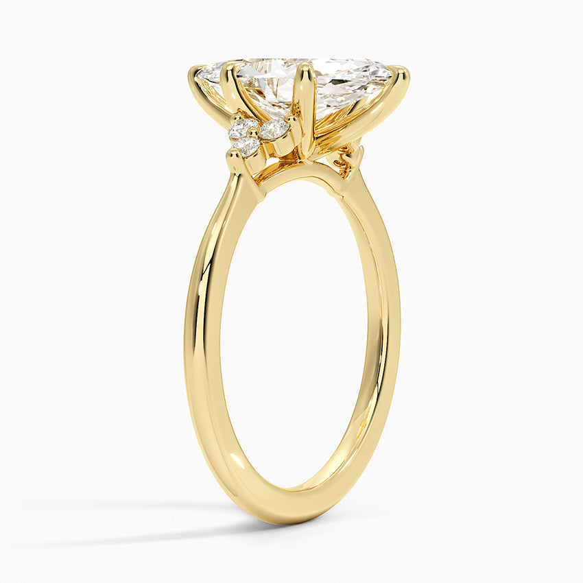 Melody Diamond Ring - Marquise Cut Center Stone