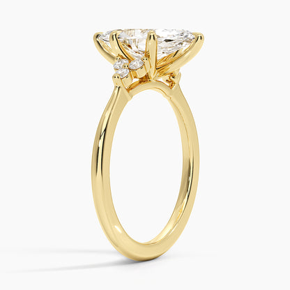 Melody Diamond Ring - Marquise Cut Center Stone