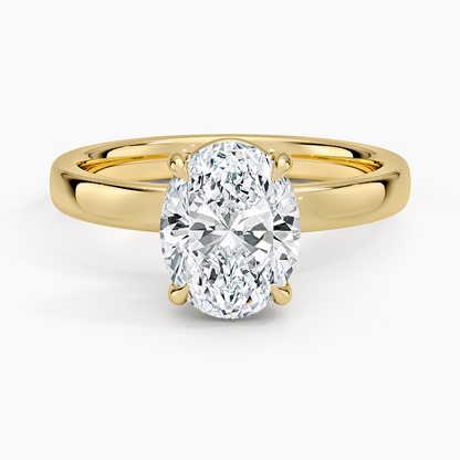 Fairmined Perfect Fit Solitaire 2.5mm Ring - Oval Cut Center Stone