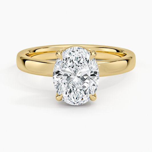 Fairmined Perfect Fit Solitaire 2.5mm Ring - Oval Cut Center Stone