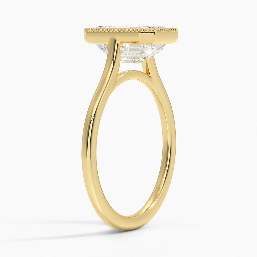 Margot Bezel Ring - Emerald Cut Center Stone
