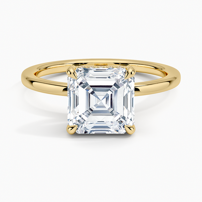 Lumiere 1.5mm Diamond Ring - Asscher Cut Center Stone