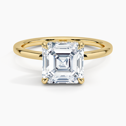 Lumiere 1.5mm Diamond Ring - Asscher Cut Center Stone