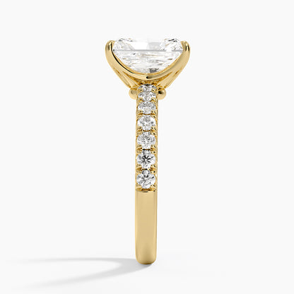 Luxe Amelie Diamond Ring (3/8 ct. tw.) - Radiant Cut Center Stone