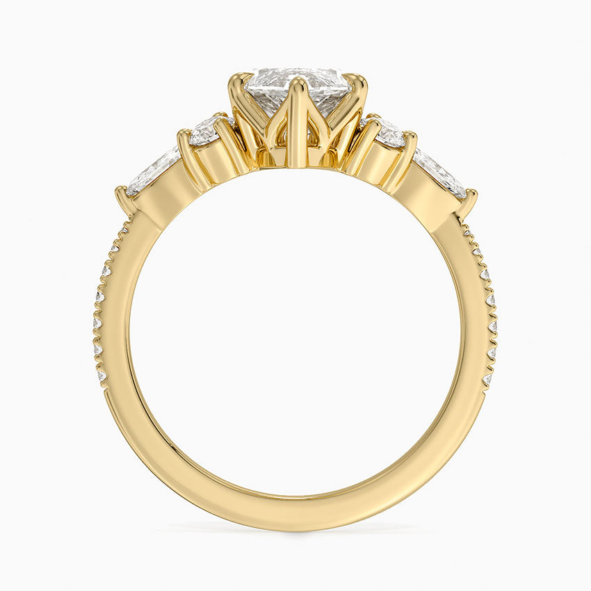 Luxe Nadia Pavé Diamond Ring (1/2 ct. tw.) - Marquise Cut Center Stone