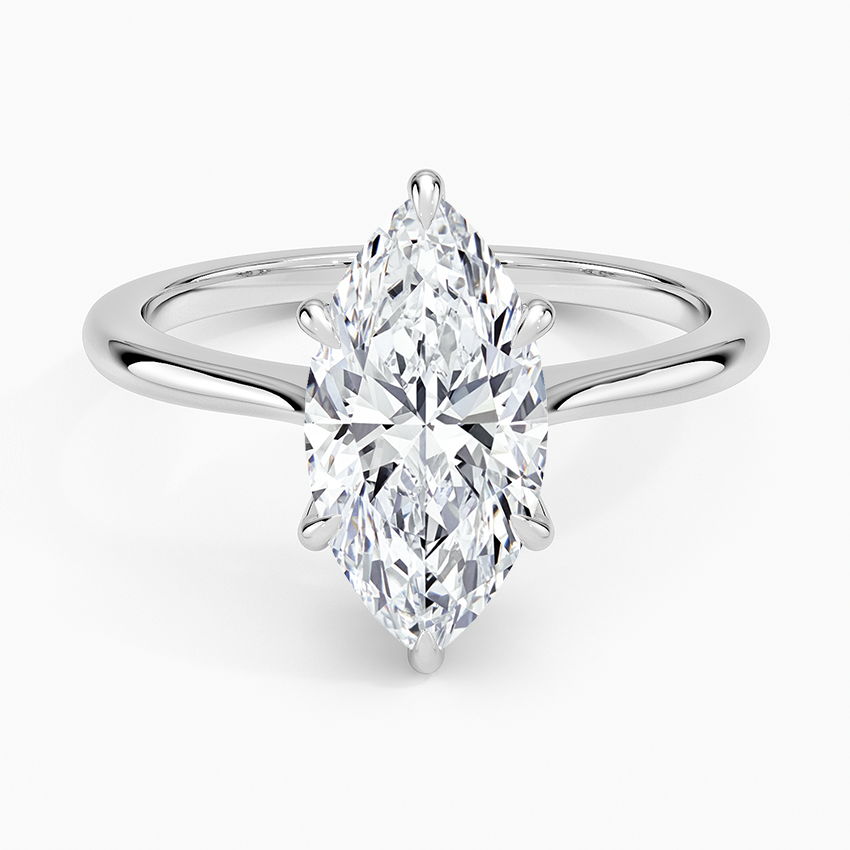 Elle Solitaire Ring - Marquise Center Stone