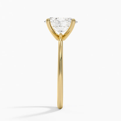 Aimee Solitaire Ring - Oval Center Stone