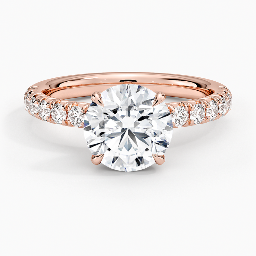 Luxe Amelie Diamond Ring (3/8 ct. tw.) - Round Center Stone