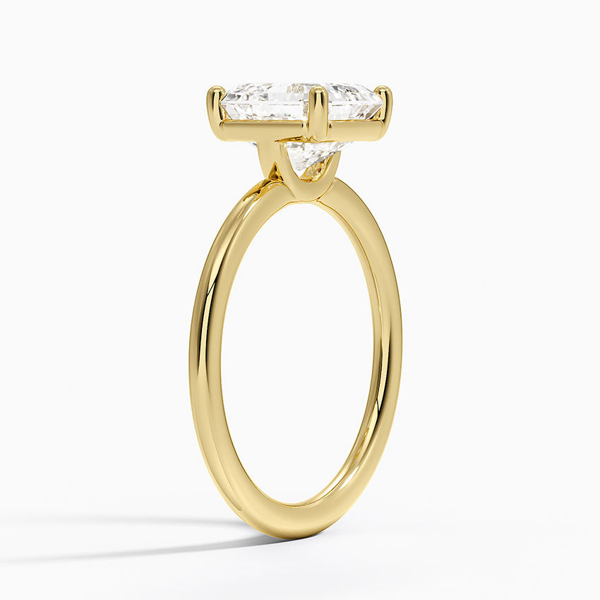 Gwen Perfect Fit Solitaire Ring - Asscher Cut Center Stone