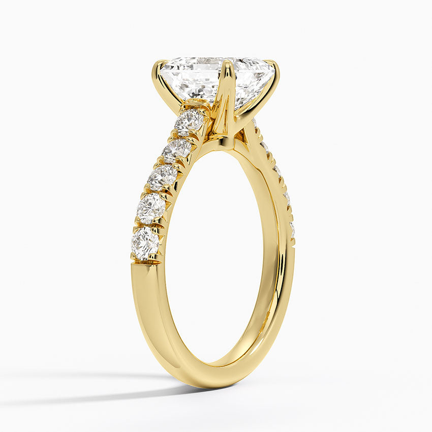 Anthology Half Coverage Diamond Ring (1/2 ct. tw.) - Asscher Cut Center Stone