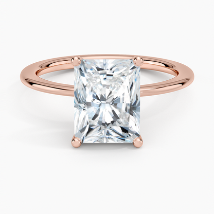 Aimee Solitaire Ring - Radiant Cut Center Stone