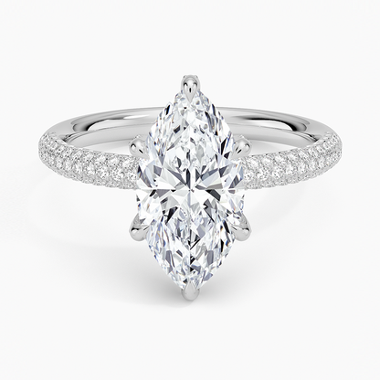 Valencia Diamond Ring (1/3 ct. tw.) - Marquise Center Stone