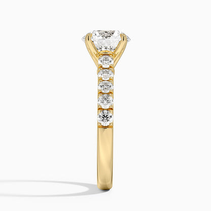Anthology Half Coverage Diamond Ring (1/2 ct. tw.) - Round Center Stone