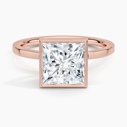 Noemi Bezel Ring - Princess Cut Center Stone