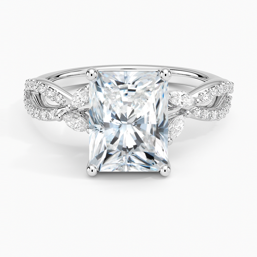 Luxe Willow Diamond Ring (1/4 ct. tw.) - Radiant Cut Center Stone