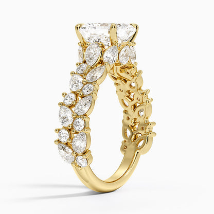 Olivetta Double Row Diamond Ring (2 1/2 ct. tw.) - Asscher Cut Center Stone